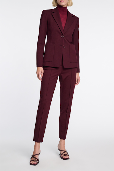Dorothee Schumacher Blazer in Punto Milano dark burgundy