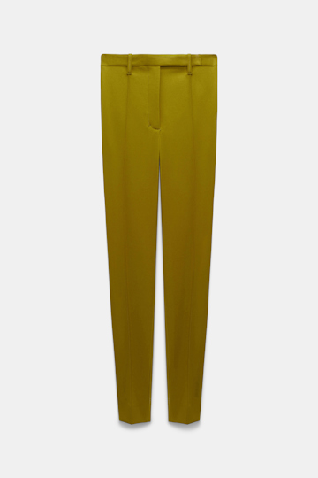 Dorothee Schumacher Cigarette pants in Punto Milano leguan green
