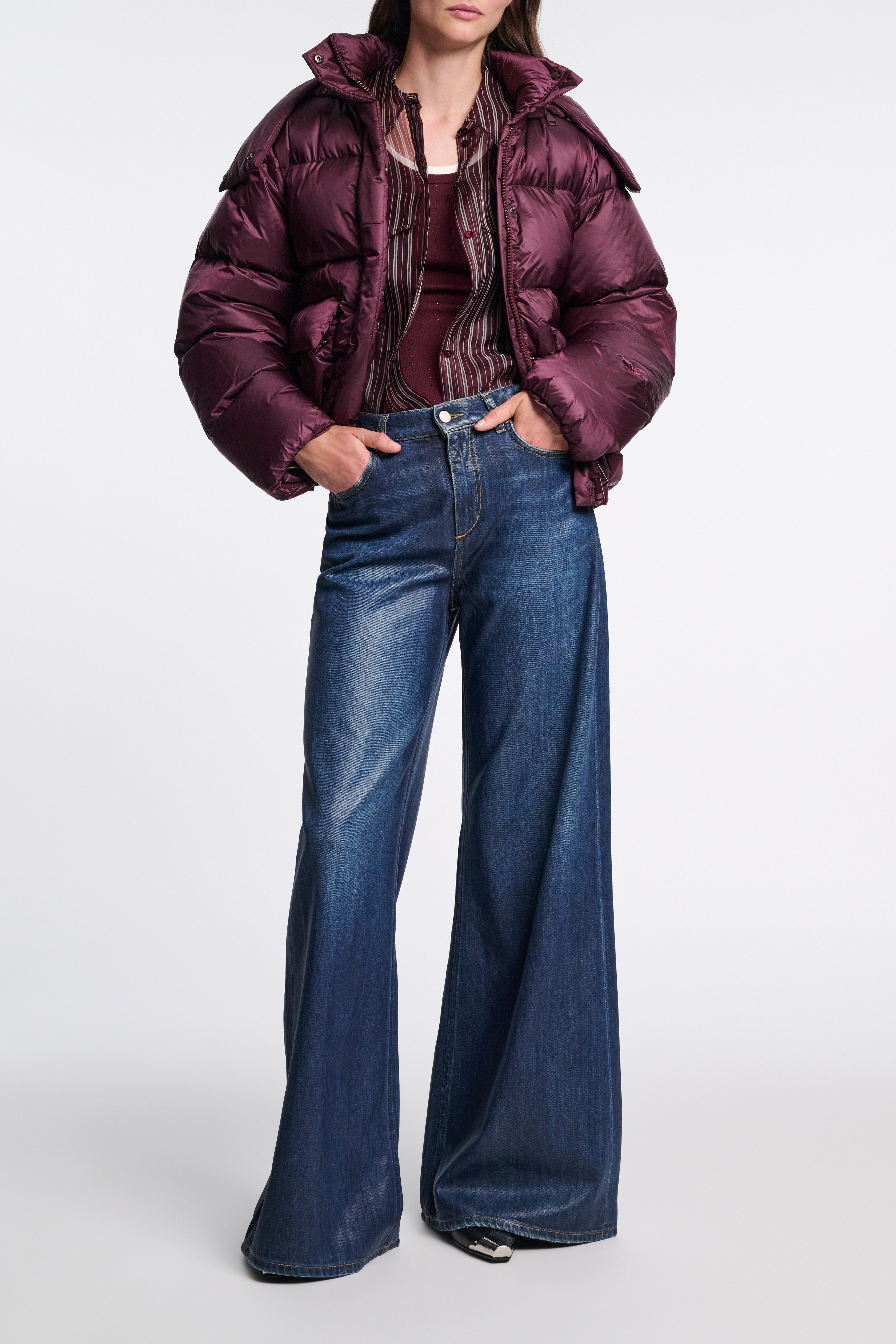 Dorothee Schumacher Gesteppte Daunenjacke aus Nylon mit abnehmbarer