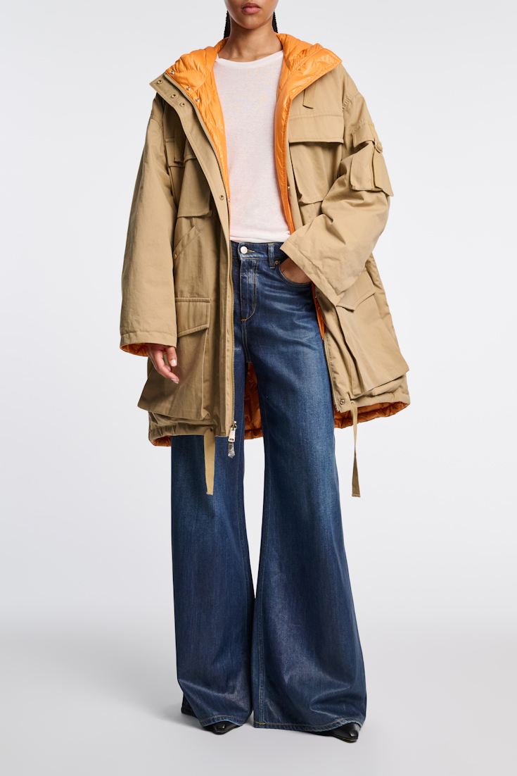 Dorothee Schumacher Wendbarer Parka aus Cotton desert orange