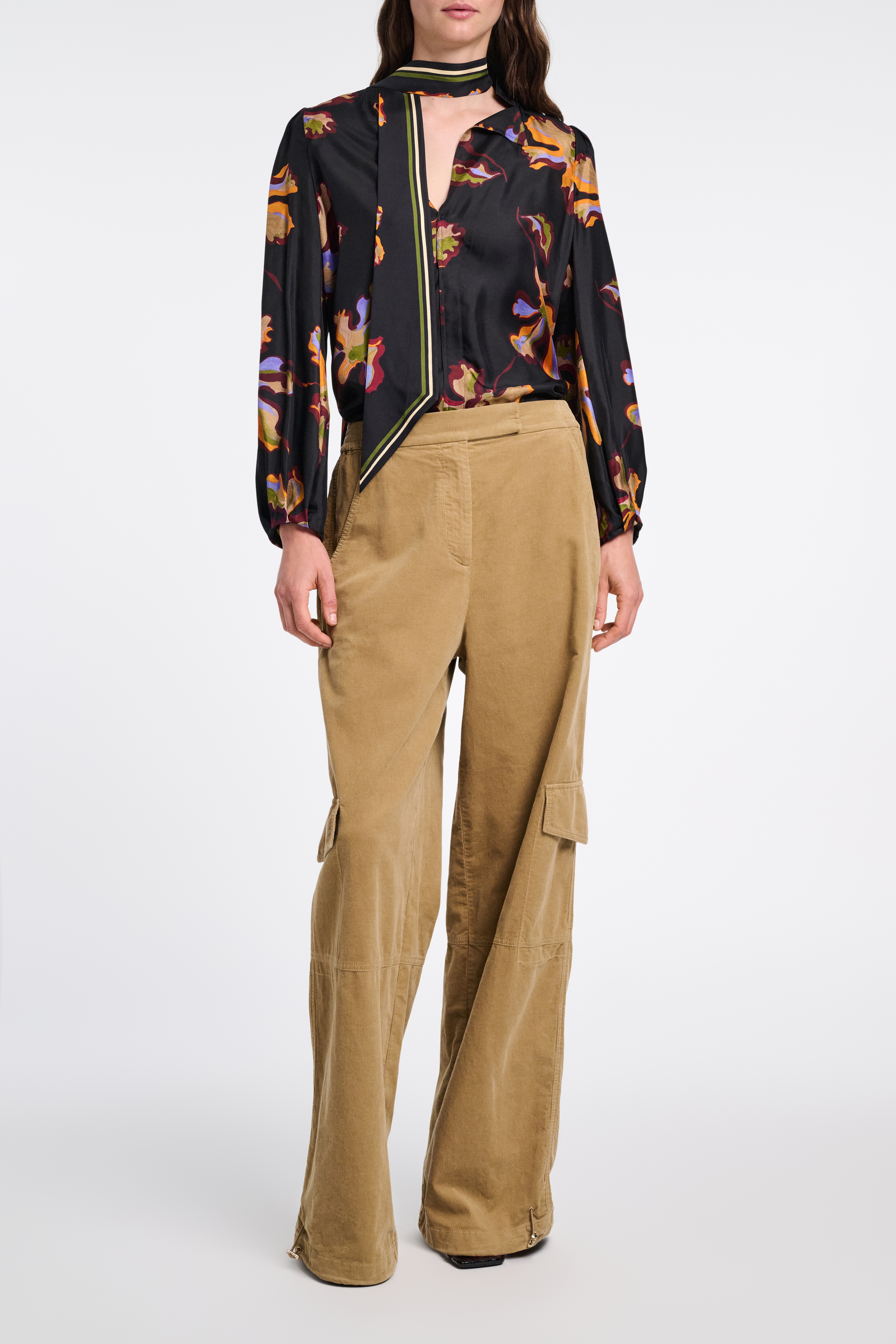 Dorothee Schumacher Flower Print Silk Twill Blouse