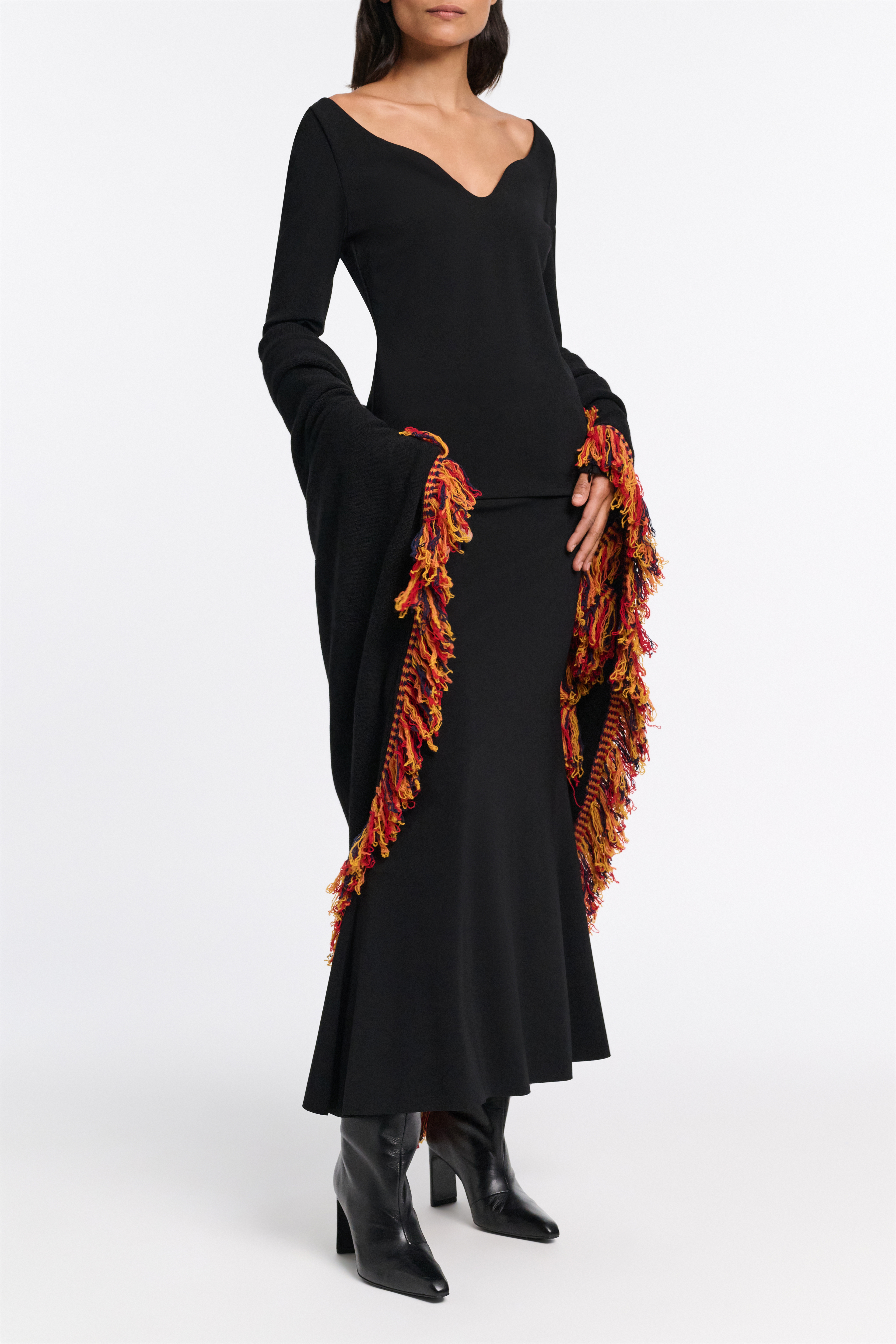 FRINGED COZYNESS poncho | Dorothee Schumacher