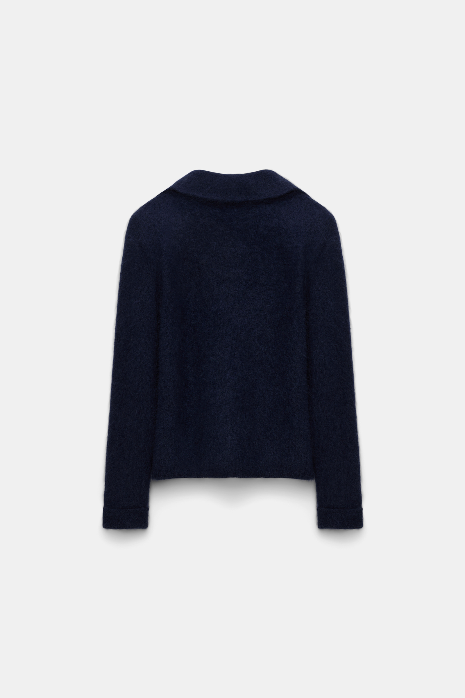 Dorothee Schumacher Fluffy knit blazer-style cardigan true navy