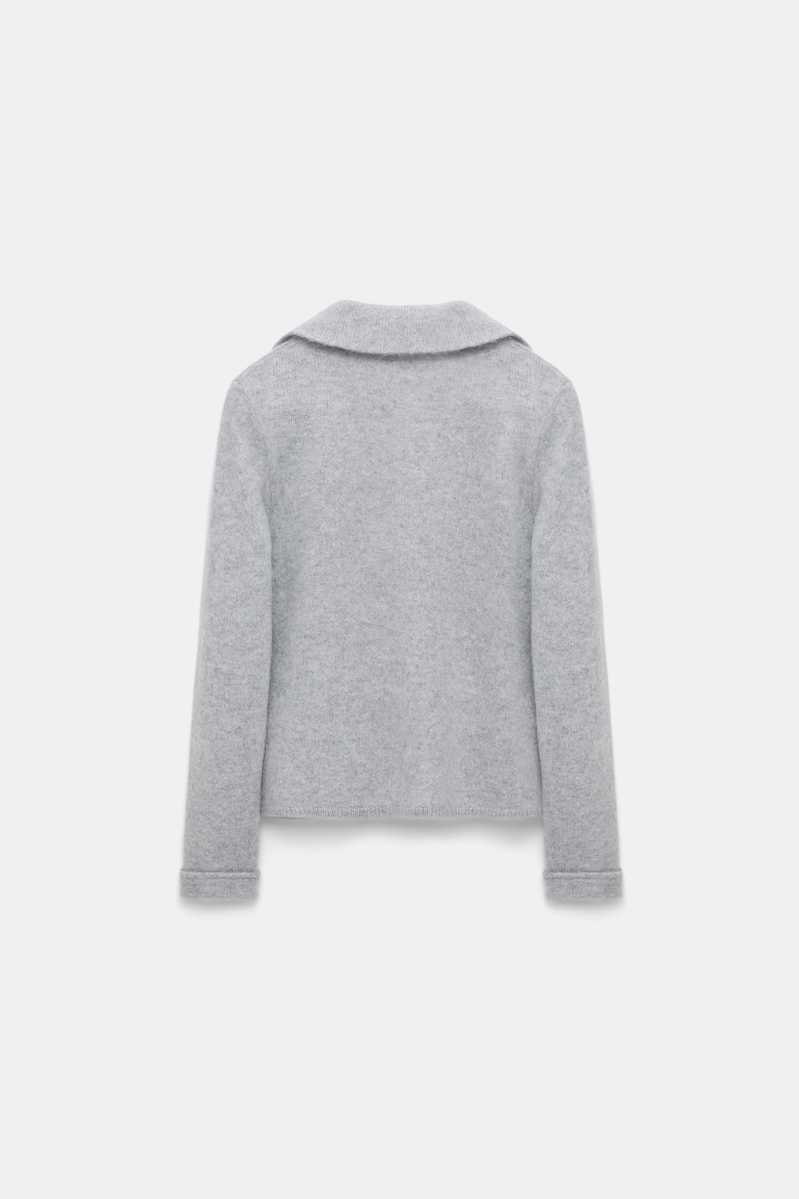 Dorothee Schumacher Fluffy knit blazer-style cardigan grey melange