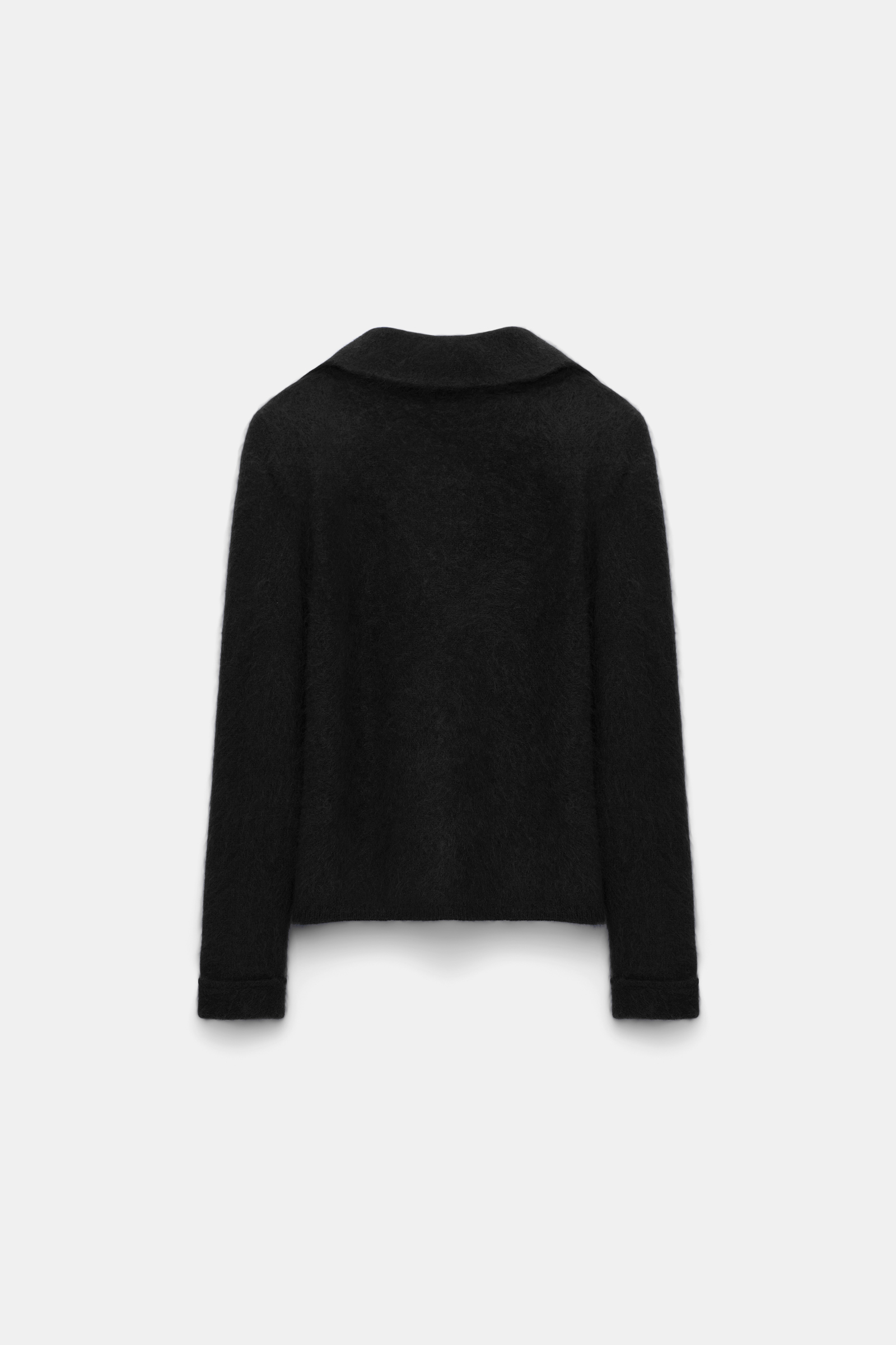 Dorothee Schumacher Fluffy knit blazer-style cardigan pure black