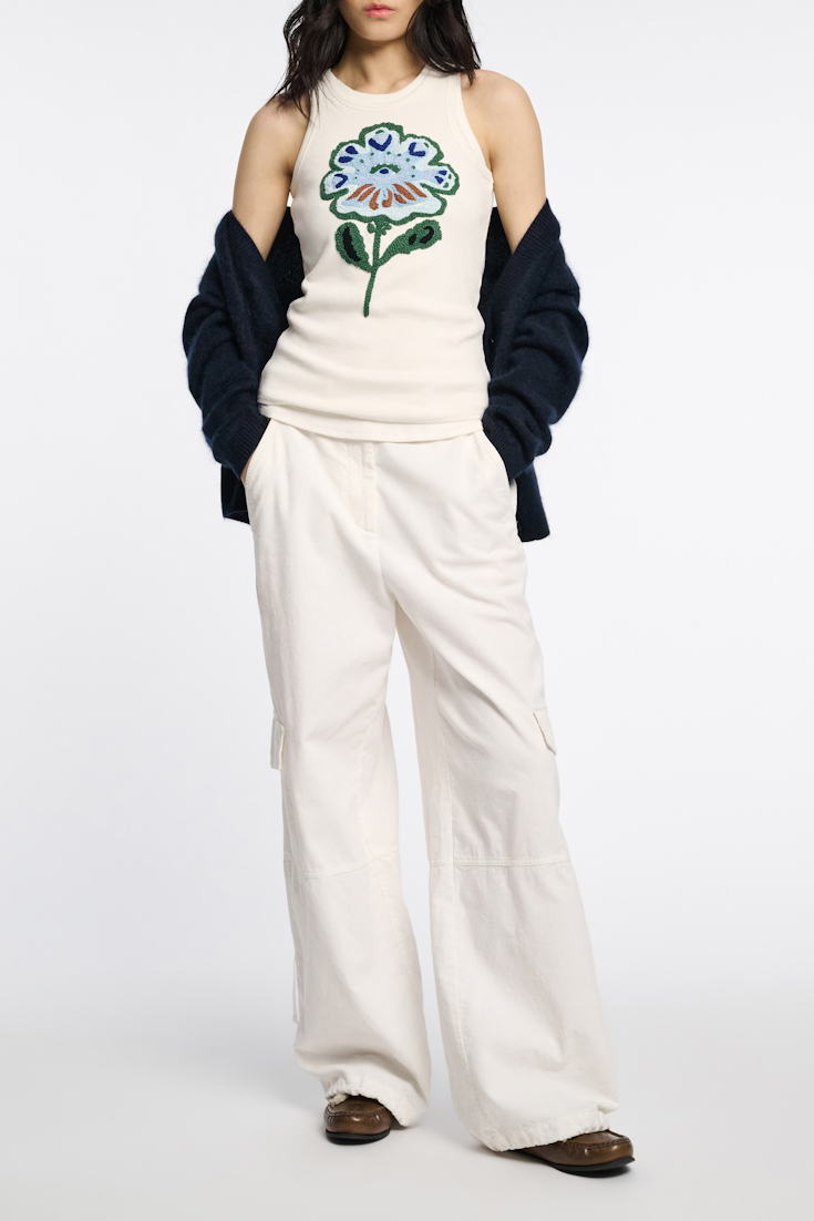 Dorothee Schumacher Fluffy Cardigan mit V-Ausschnitt navy