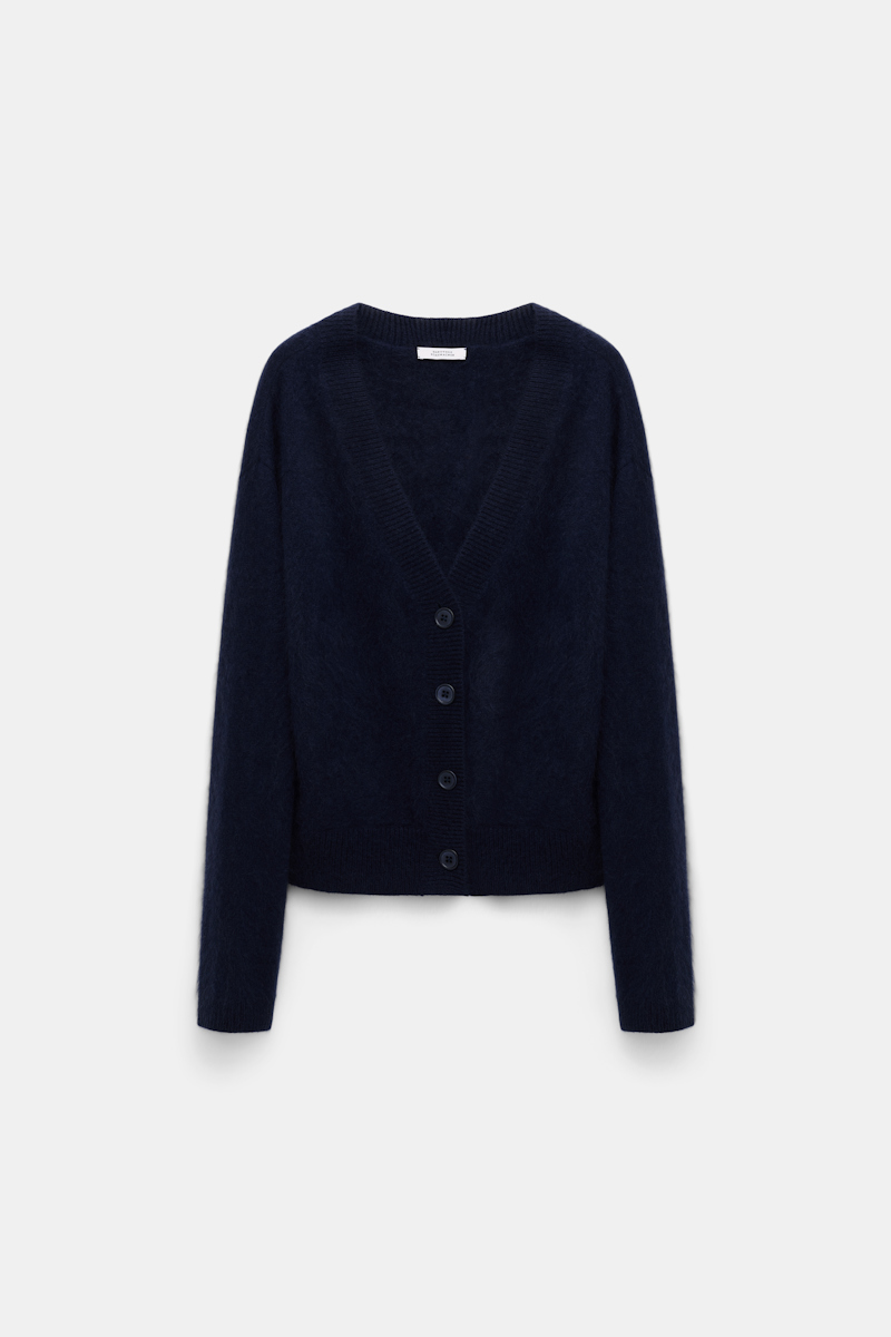 DOROTHEE SCHUMACHER WOOL-CASHMERE V-NECK CARDIGAN 