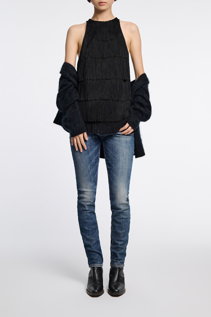 Dorothee Schumacher Wool-cashmere V-neck cardigan pure black