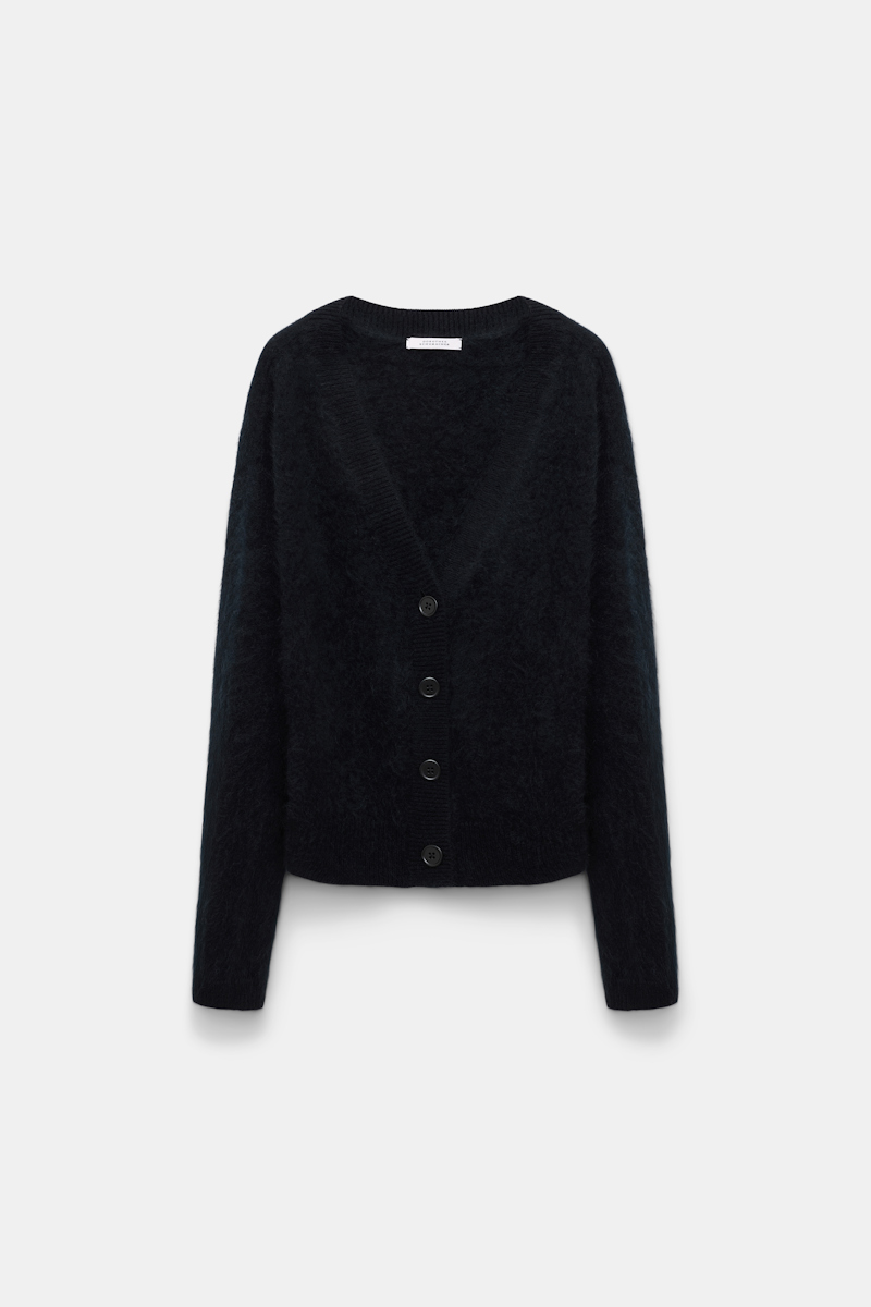 DOROTHEE SCHUMACHER WOOL-CASHMERE V-NECK CARDIGAN 
