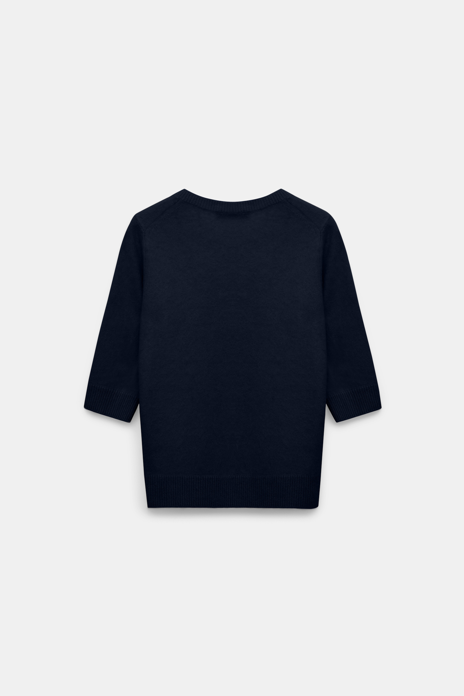 Dorothee Schumacher Wool-cashmere round neck pullover true navy