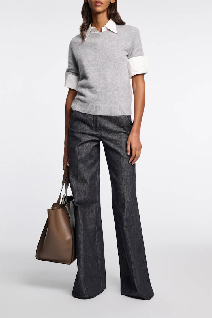 Dorothee Schumacher Fluffy Pullover mit 3/4 Arm grey melange