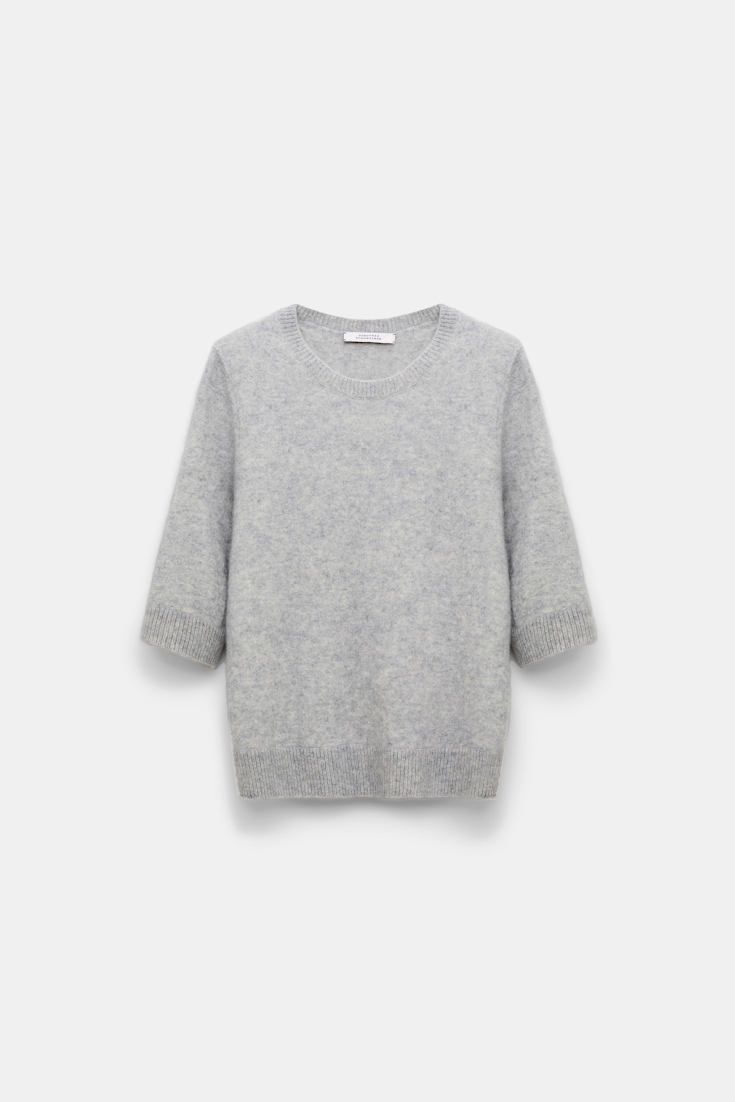 Dorothee Schumacher Fluffy Pullover mit 3/4 Arm grey melange