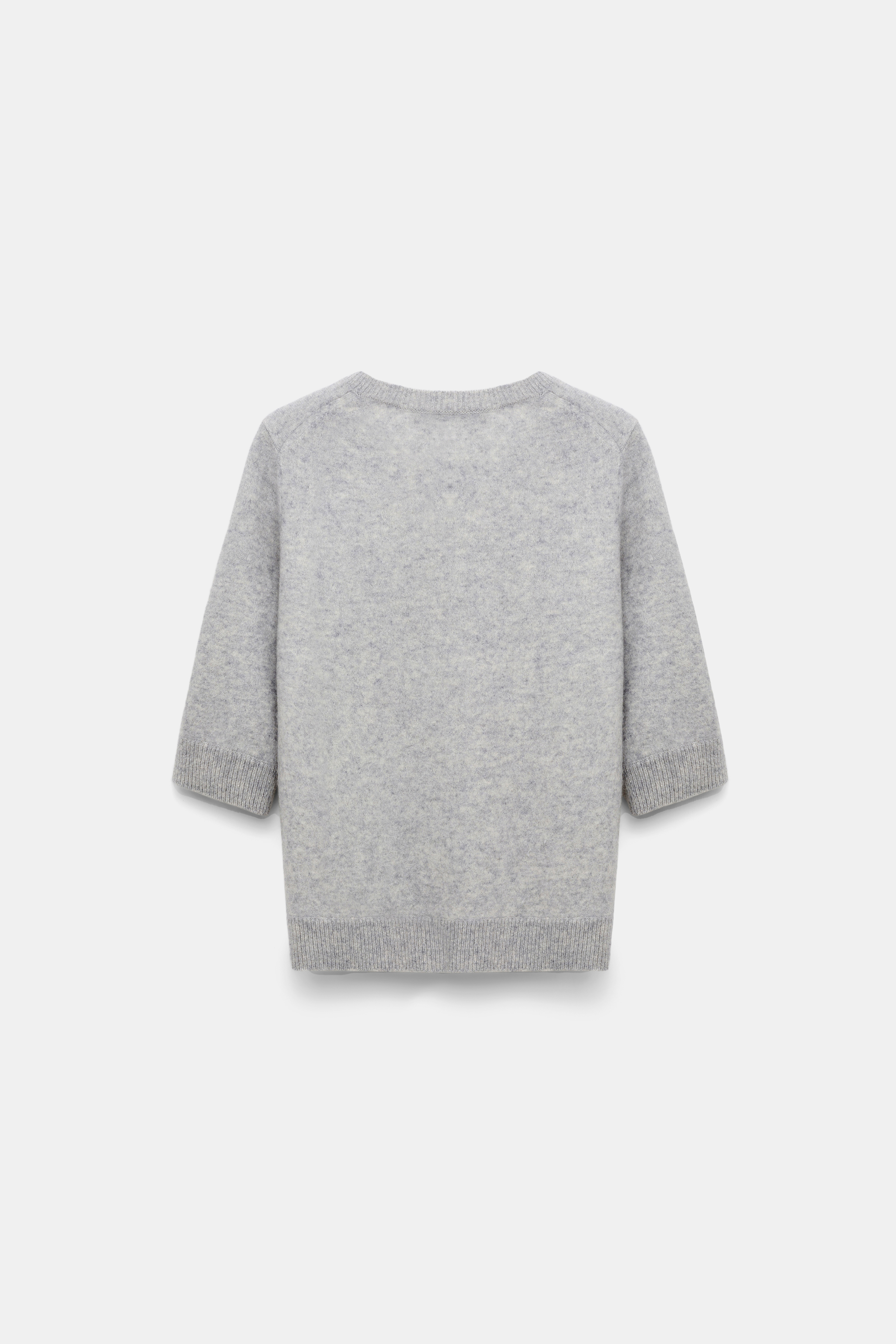 deres sheer cashmere sweater　グレー デレス deres sheer cashmere sweaterグレー デレス