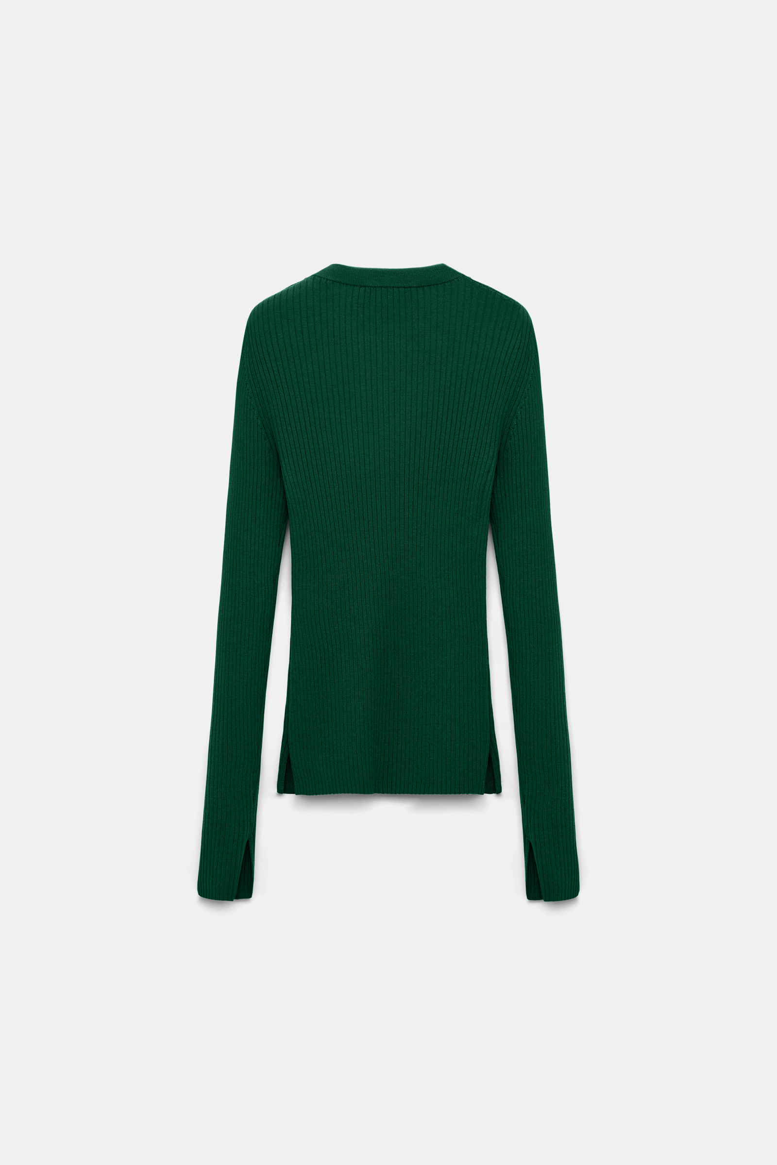 Dorothee Schumacher Wool-silk blend ribbed pullover gras green