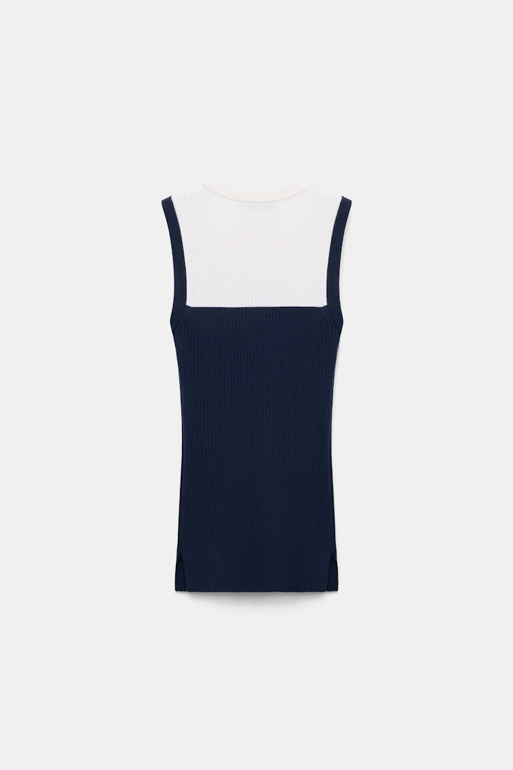 Dorothee Schumacher Top aus Wolle-Seide Mix midnight