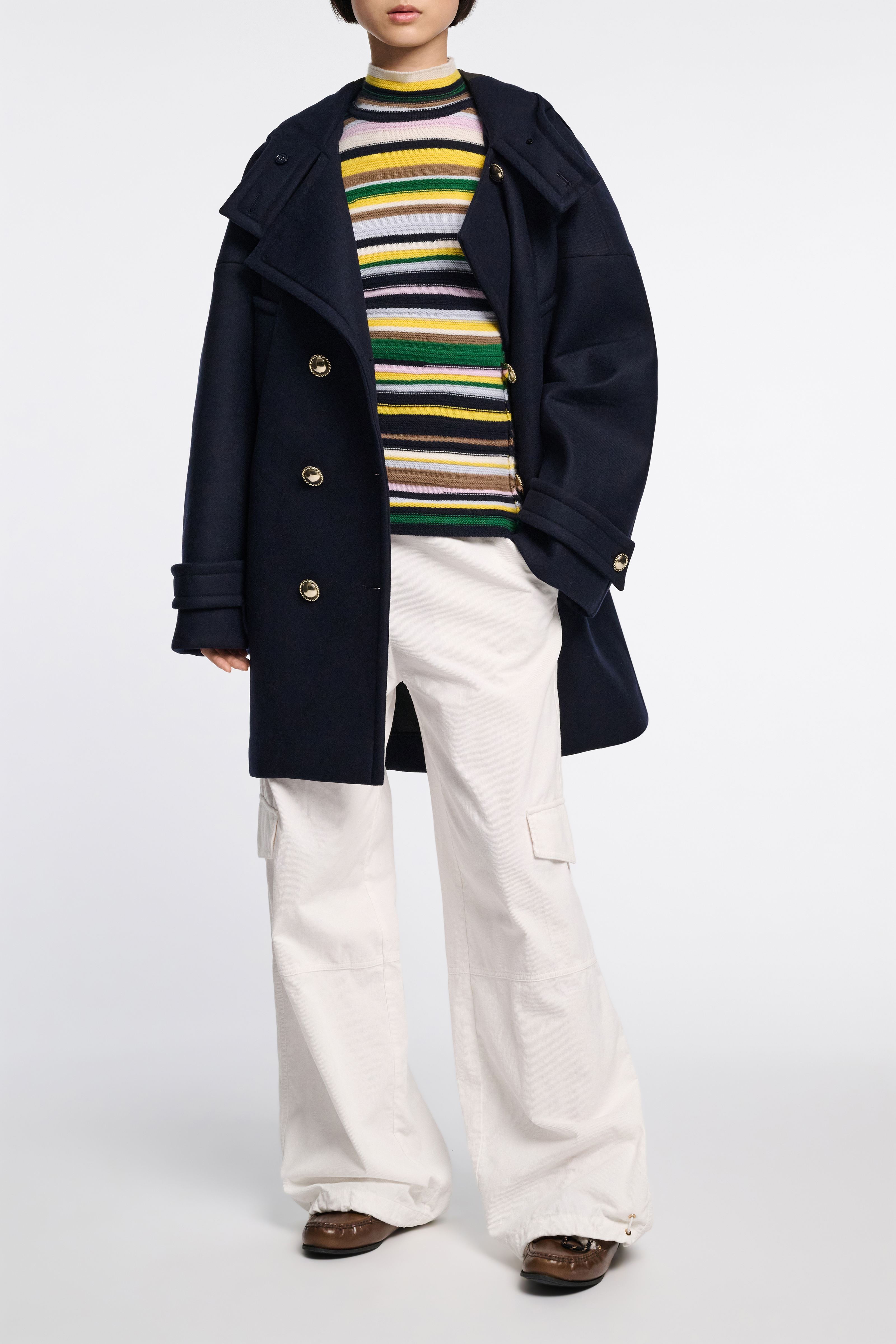 Dorothee Schumacher Striped cashmere turtleneck