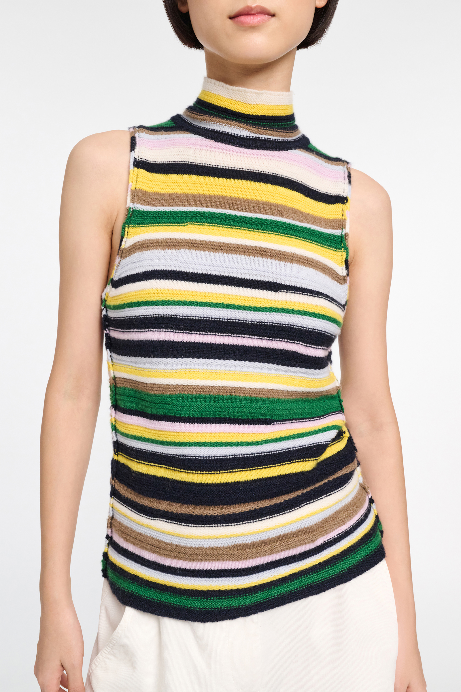 Dorothee Schumacher Gestreiftes Top aus Kaschmir multi stripe
