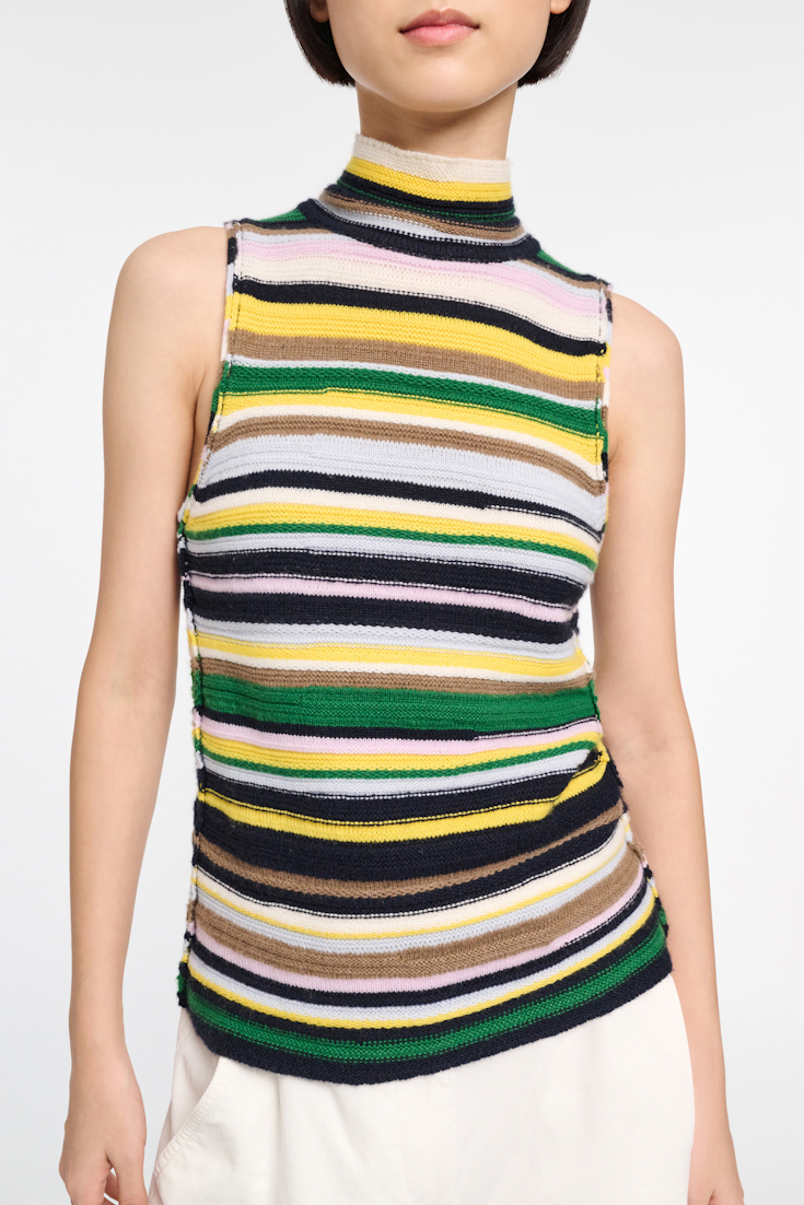 Dorothee Schumacher Gestreiftes Top aus Kaschmir multi stripe
