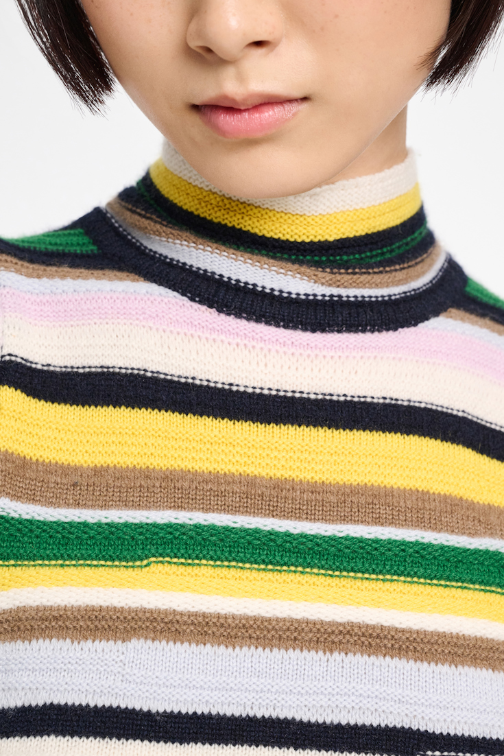 Dorothee Schumacher Gestreiftes Top aus Kaschmir multi stripe