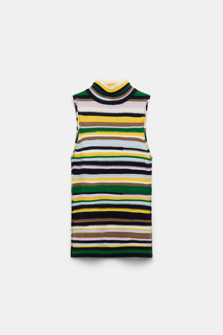 Dorothee Schumacher Gestreiftes Top aus Kaschmir multi stripe