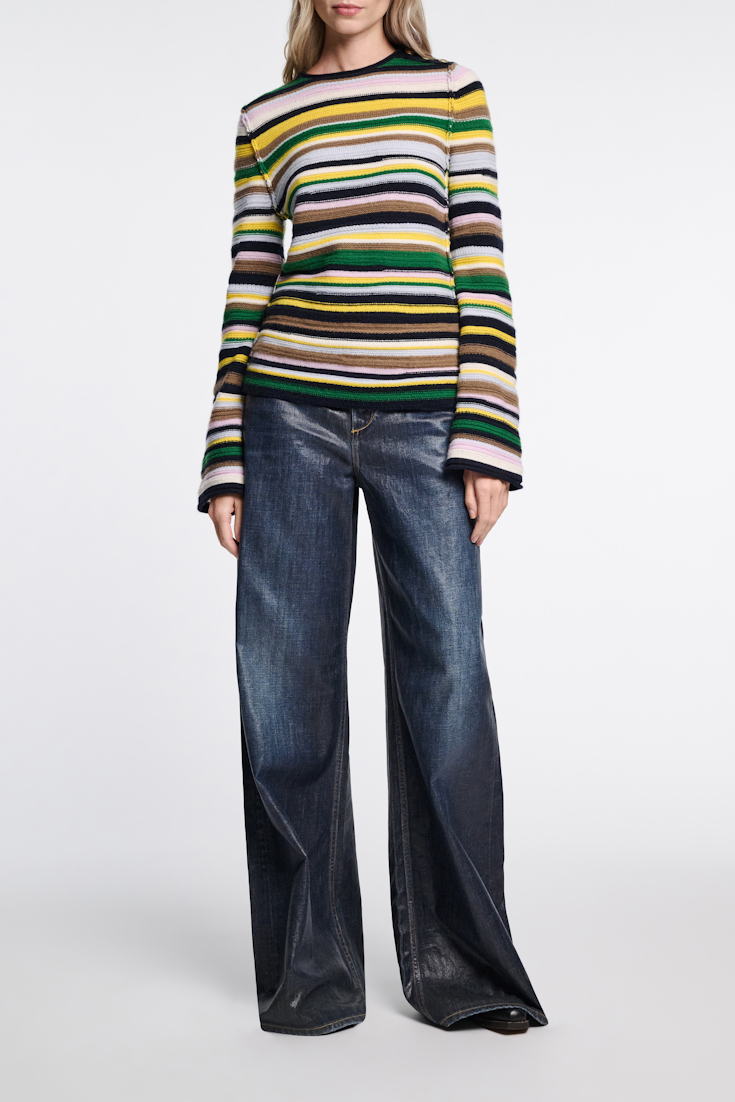 Dorothee Schumacher Gestreifter Pullover aus Kaschmir multi stripe