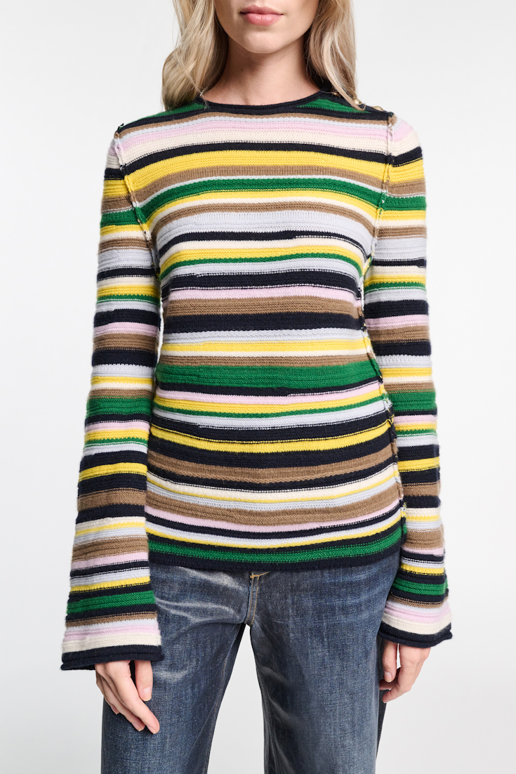 Dorothee Schumacher Gestreifter Pullover aus Kaschmir multi stripe