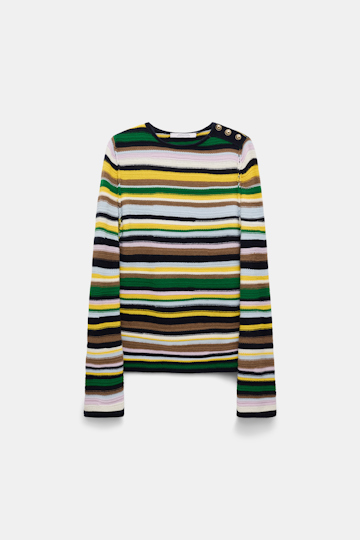 Dorothee Schumacher Striped cashmere sweater multi stripe