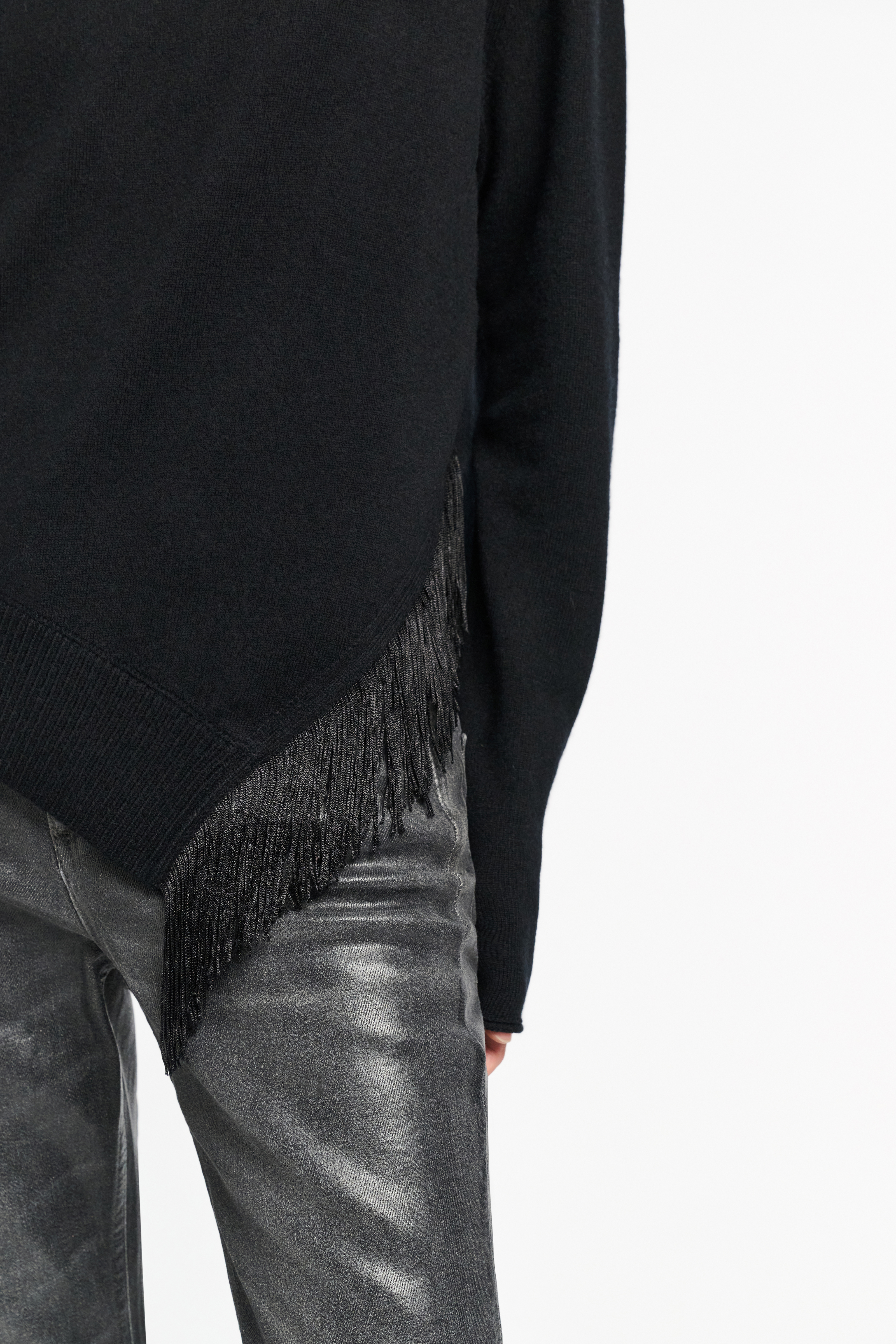 walenode / ニットポンチョ FRINGE STATEMENT pullover | Dorothee Schumacher