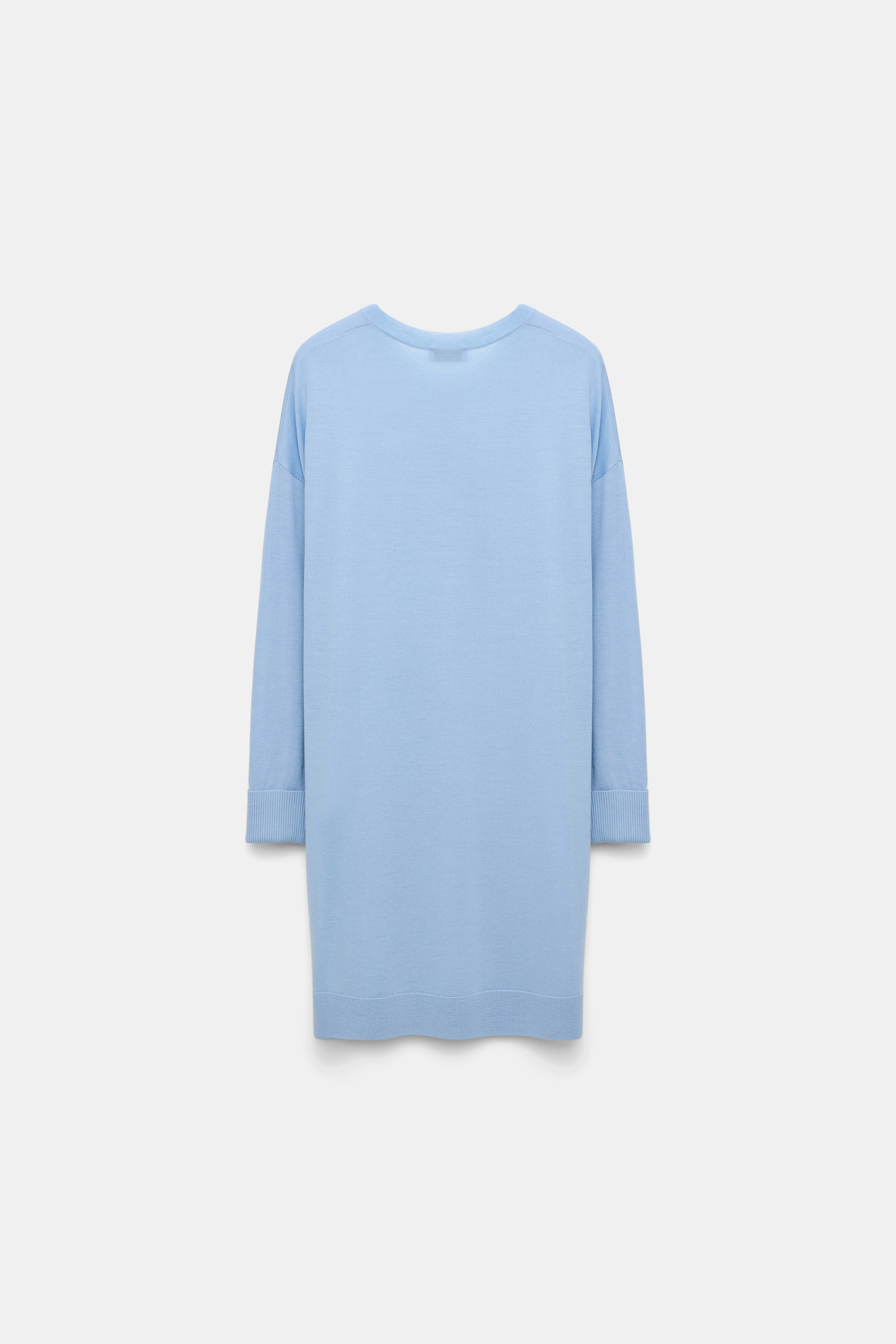 Dorothee Schumacher Pullover aus Merino mit extra langer Silhouette sky blue