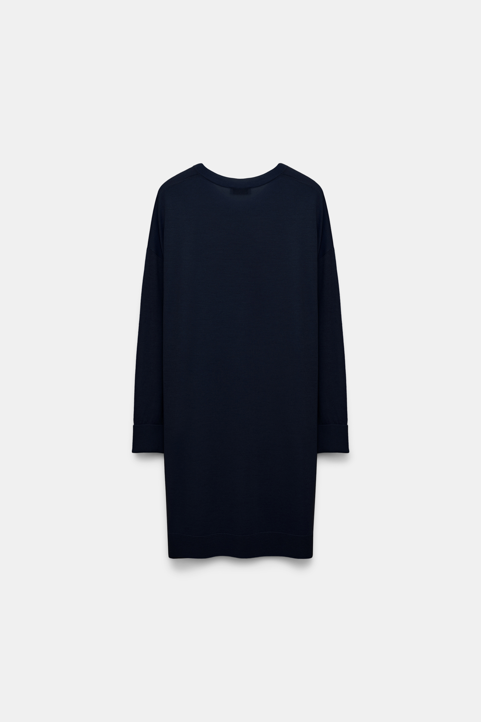 Dorothee Schumacher Pullover aus Merino mit extra langer Silhouette dark navy