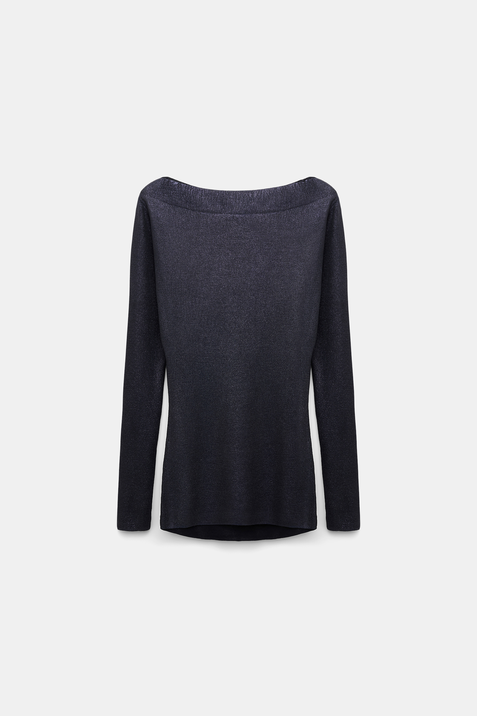 Dorothee Schumacher Shimmering fine rib Merino pullover dark navy