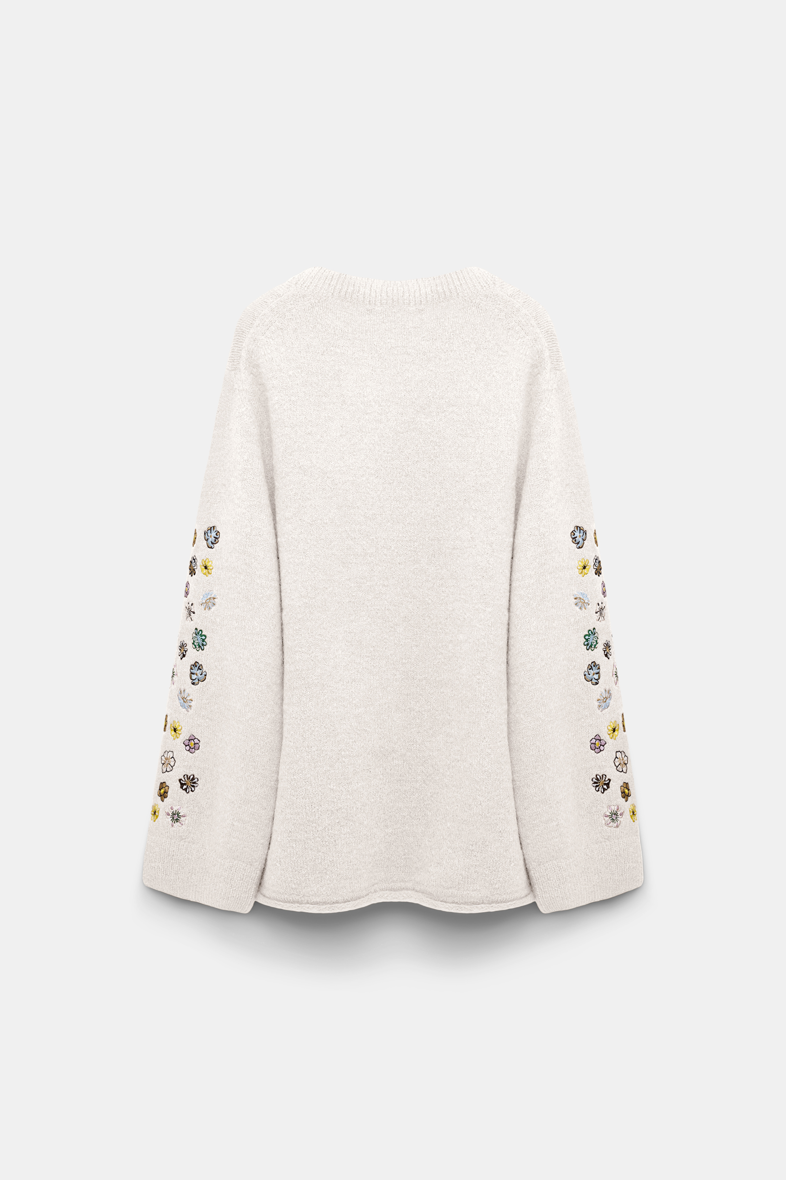 Dorothee Schumacher Alpaca-blend pullover with embroidery camellia white