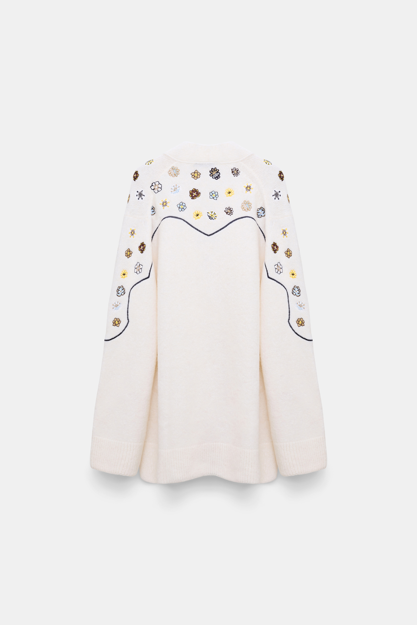 Dorothee Schumacher Alpaca-blend cardigan with embroidery camellia white