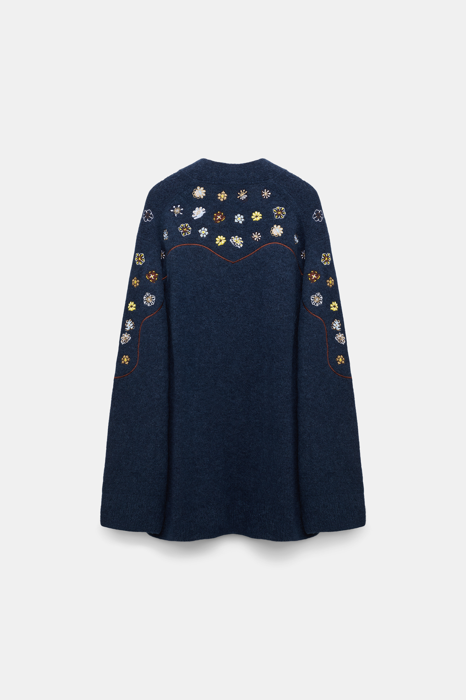 Dorothee Schumacher Cardigan aus Alpaka-Mix mit Embroidery midnight