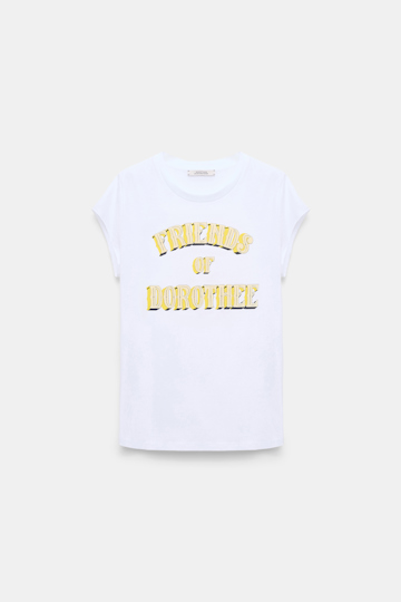 Dorothee Schumacher Friends of Dorothee printed cotton T-shirt yellow friends