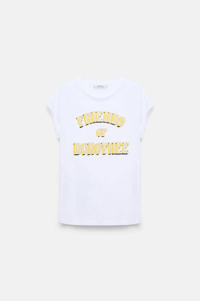 DOROTHEE SCHUMACHER FRIENDS OF DOROTHEE PRINTED COTTON T-SHIRT 