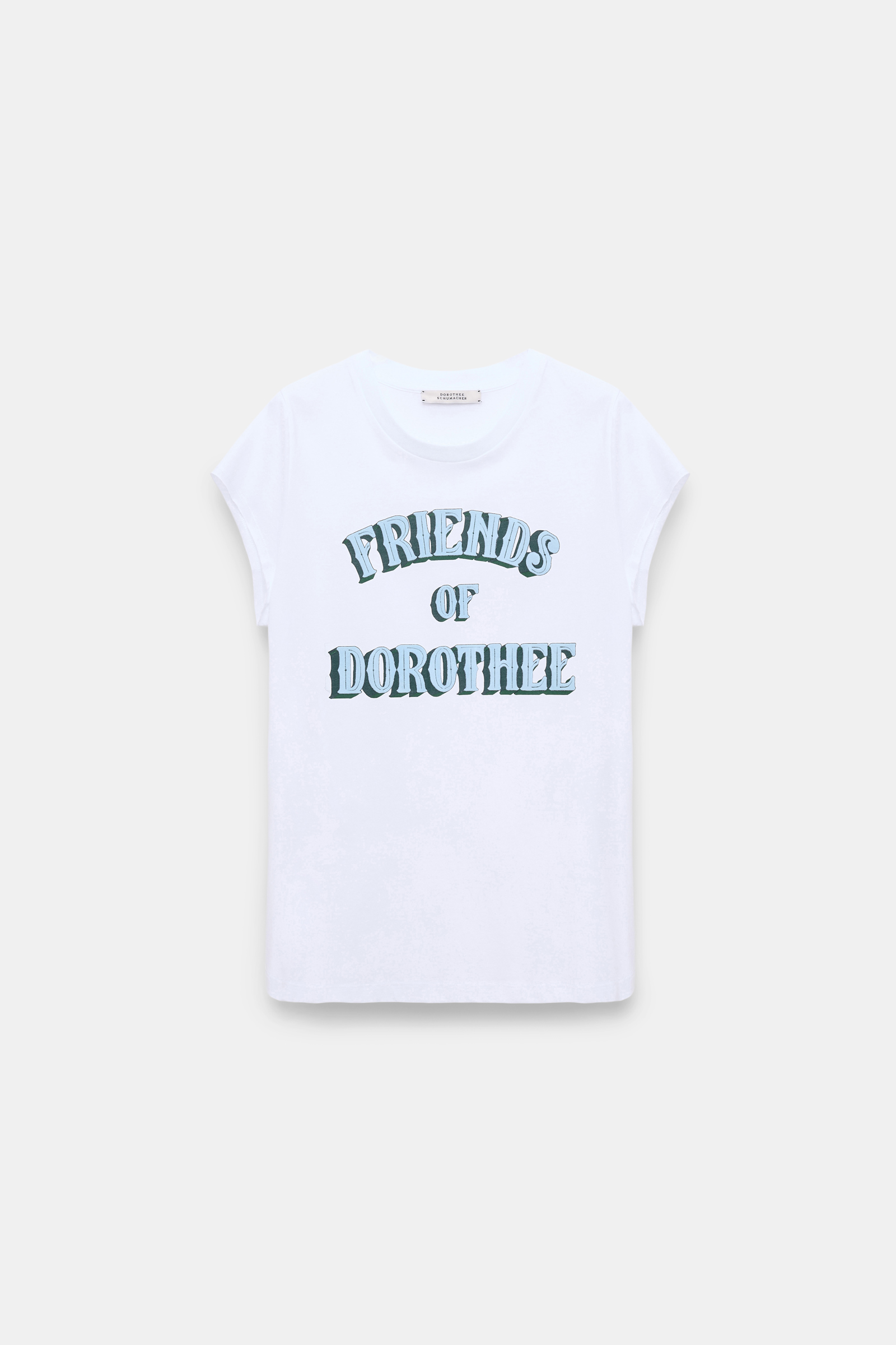 Dorothee Schumacher Rundhalsshirt mit “FRIENDS OF DOROTHEE” Print light blue friends