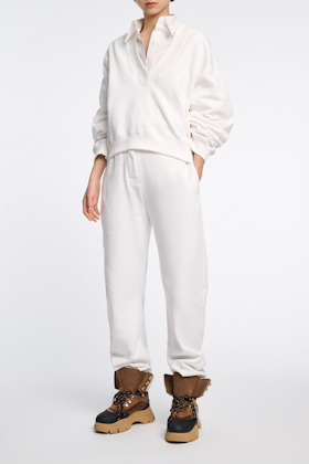 Dorothee Schumacher Heavy cotton sweatpants pure white