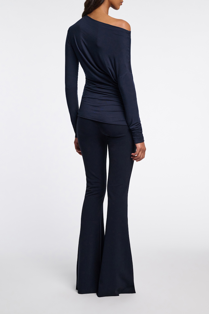 Dorothee Schumacher Asymmetrisches Top mit Drapierungen dark navy