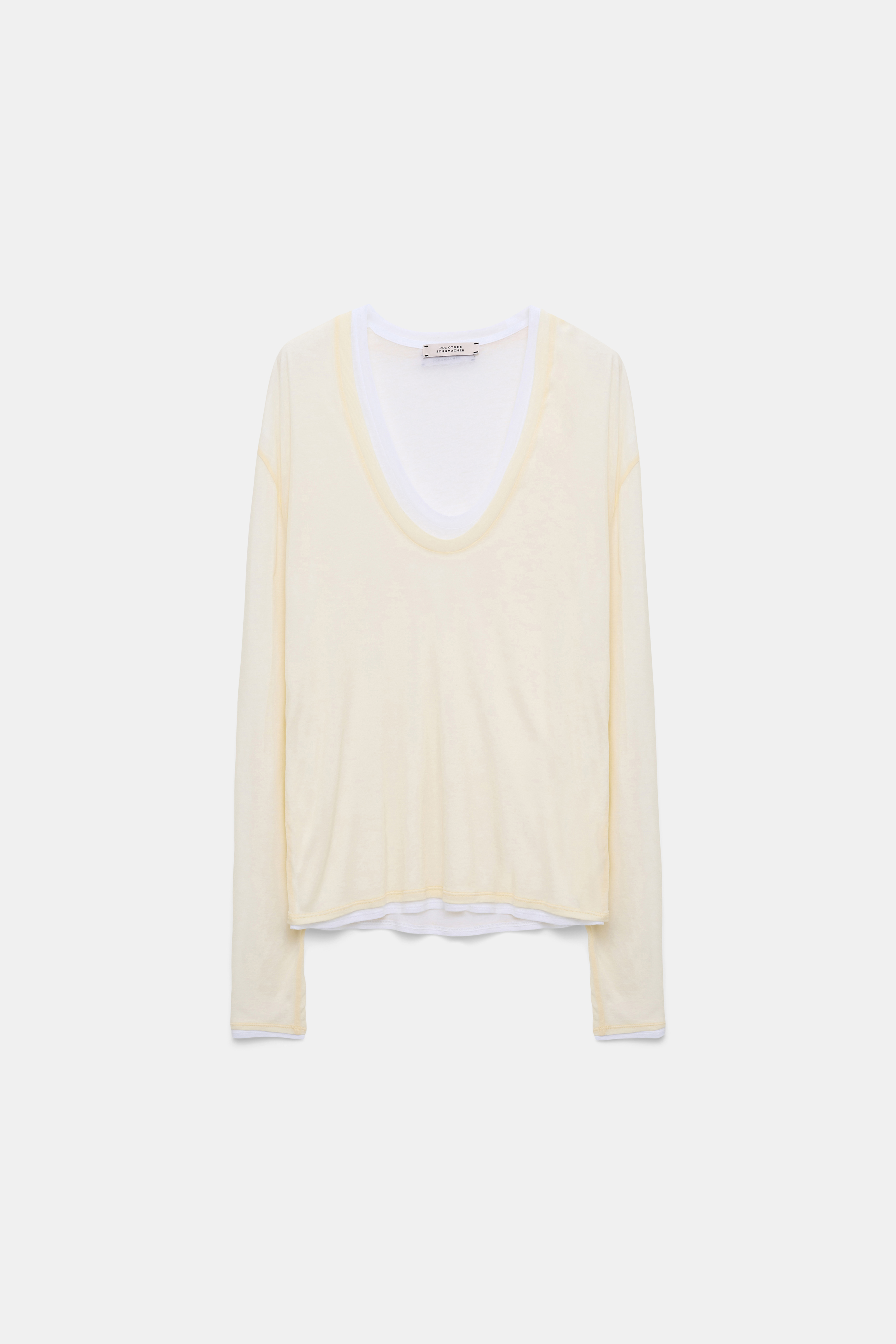 Tシャツ・カットソー Double-Layered T-Shirt Versatile Styles and Premium Comfort in Men's double layer t