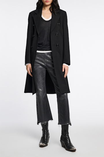 Dorothee Schumacher Double layer V-neck top pure black