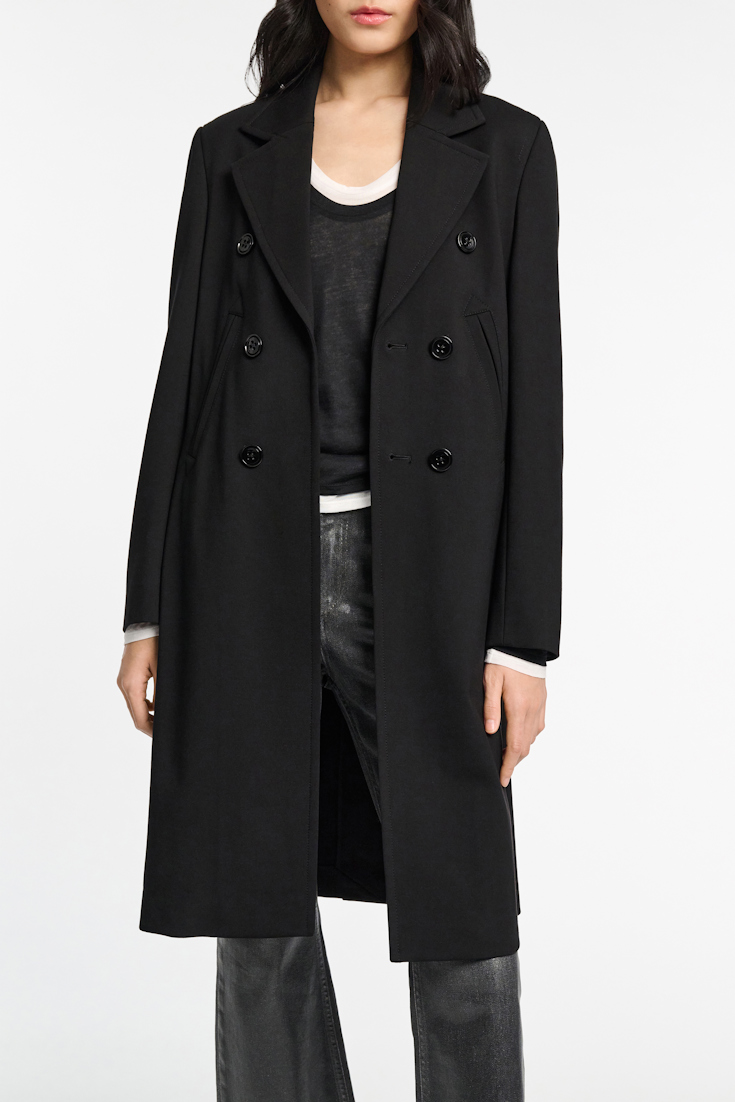 Dorothee Schumacher Double layer V-neck top pure black