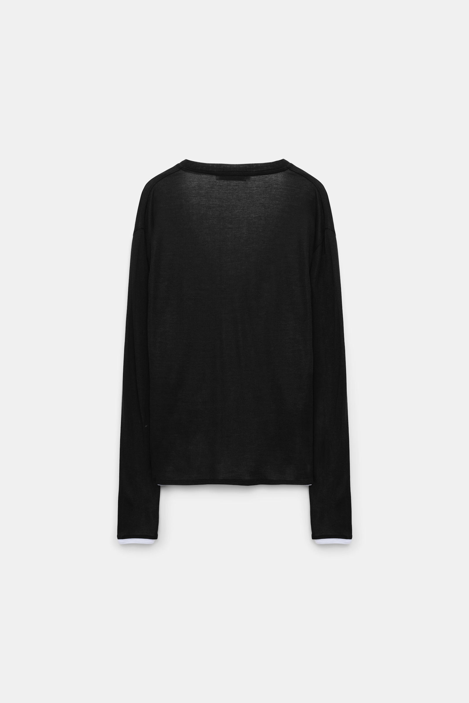 Dorothee Schumacher Double layer V-neck top pure black