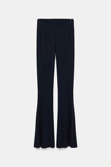 Dorothee Schumacher Schmale Hose mit ausgestelltem Bein dark navy