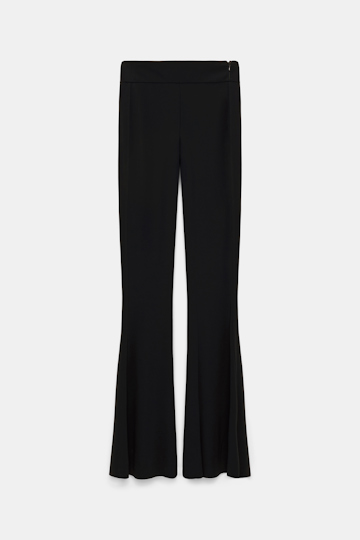 Dorothee Schumacher Schmale Hose mit ausgestelltem Bein pure black