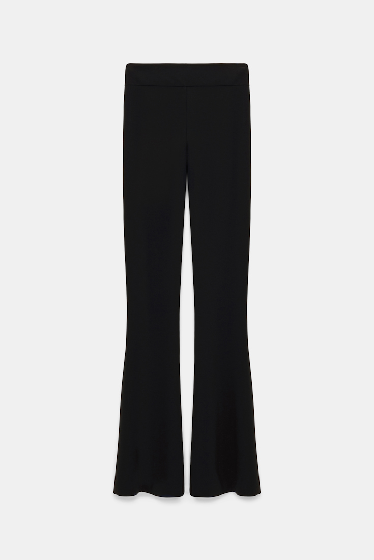 Dorothee Schumacher Schmale Hose mit ausgestelltem Bein pure black