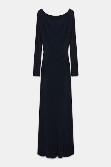 Dorothee Schumacher Abendkleid mit Boatneck dark navy