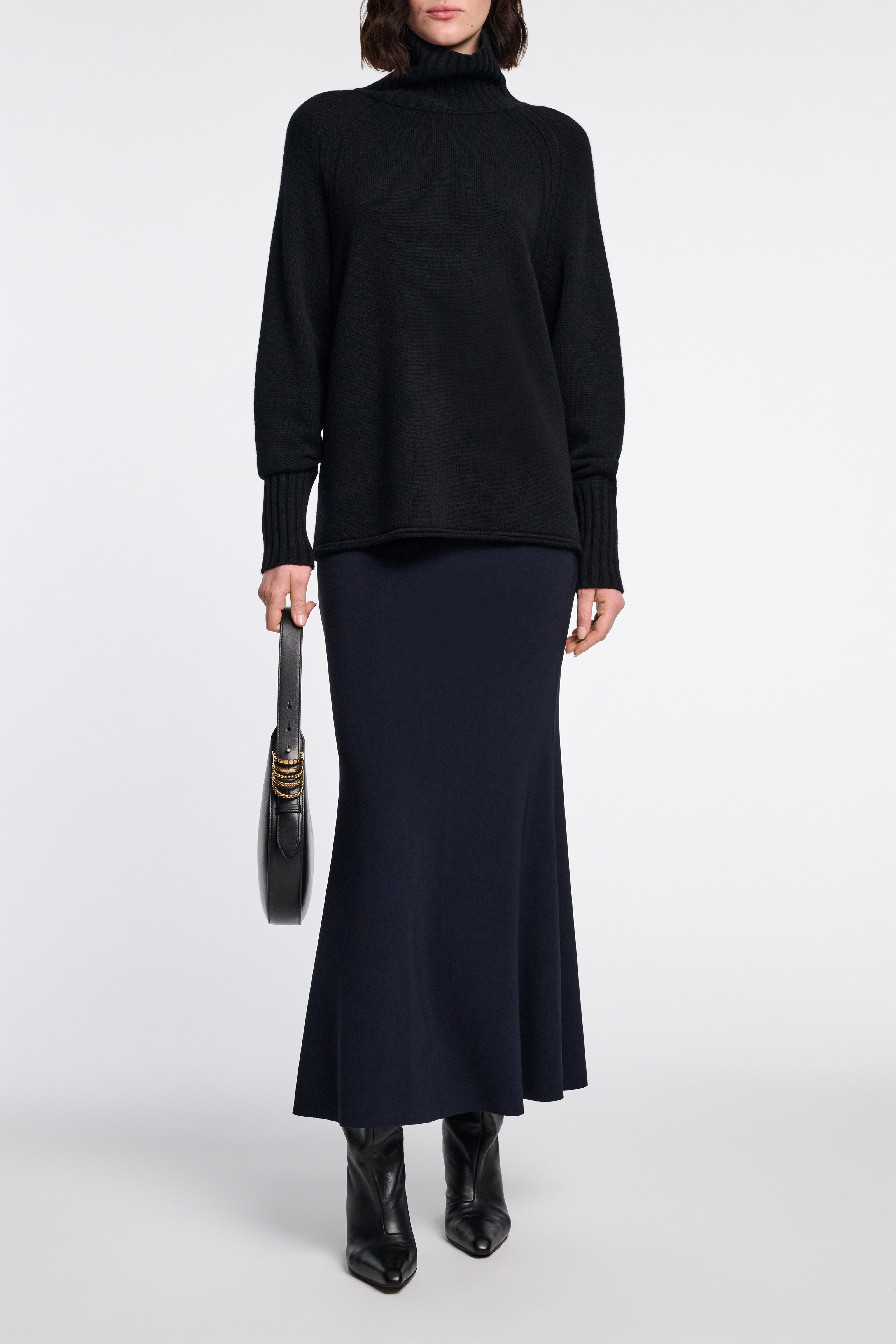 Dorothee Schumacher Fitted midi skirt with flared