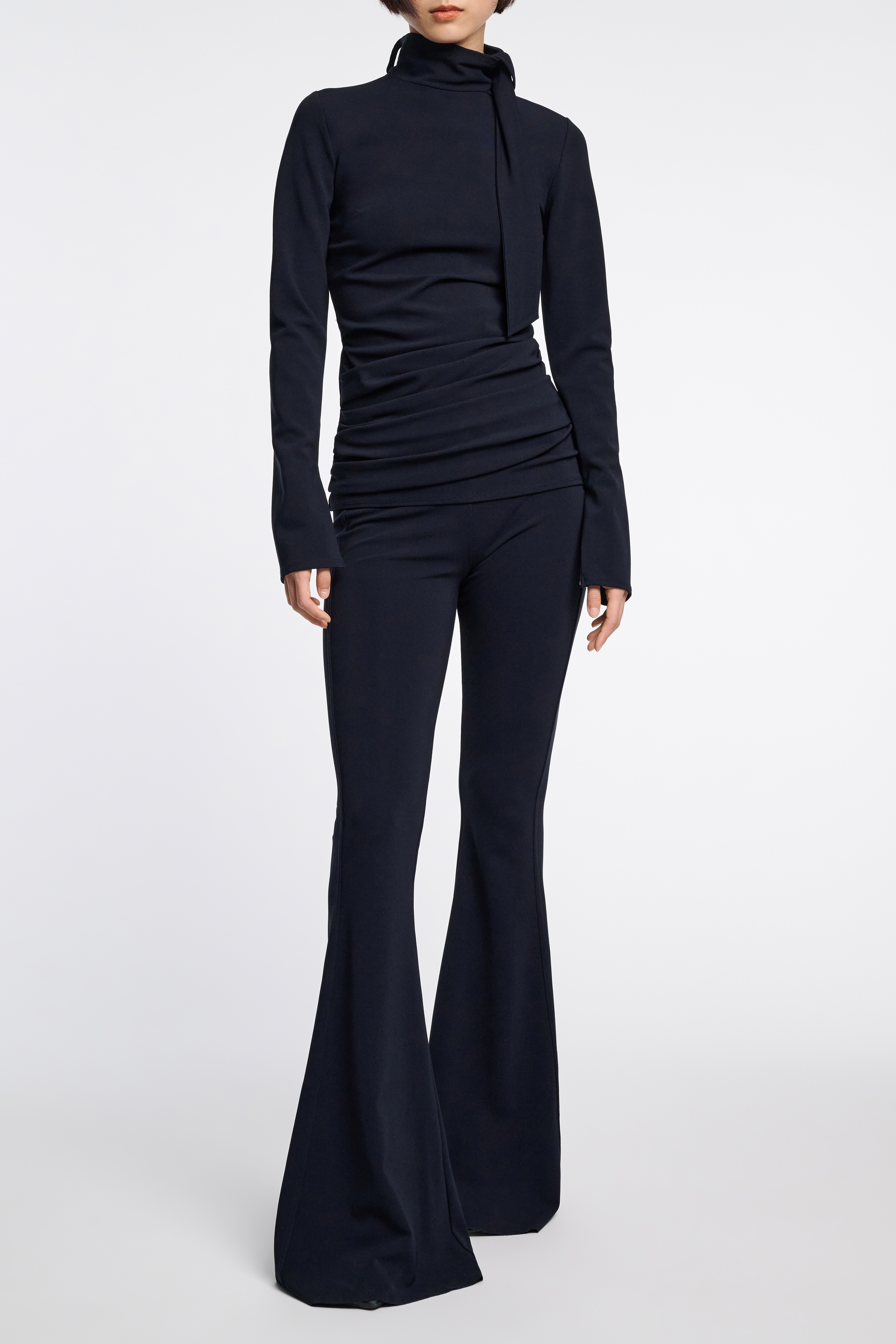 Dorothee Schumacher Turtleneck top with loop and scarf