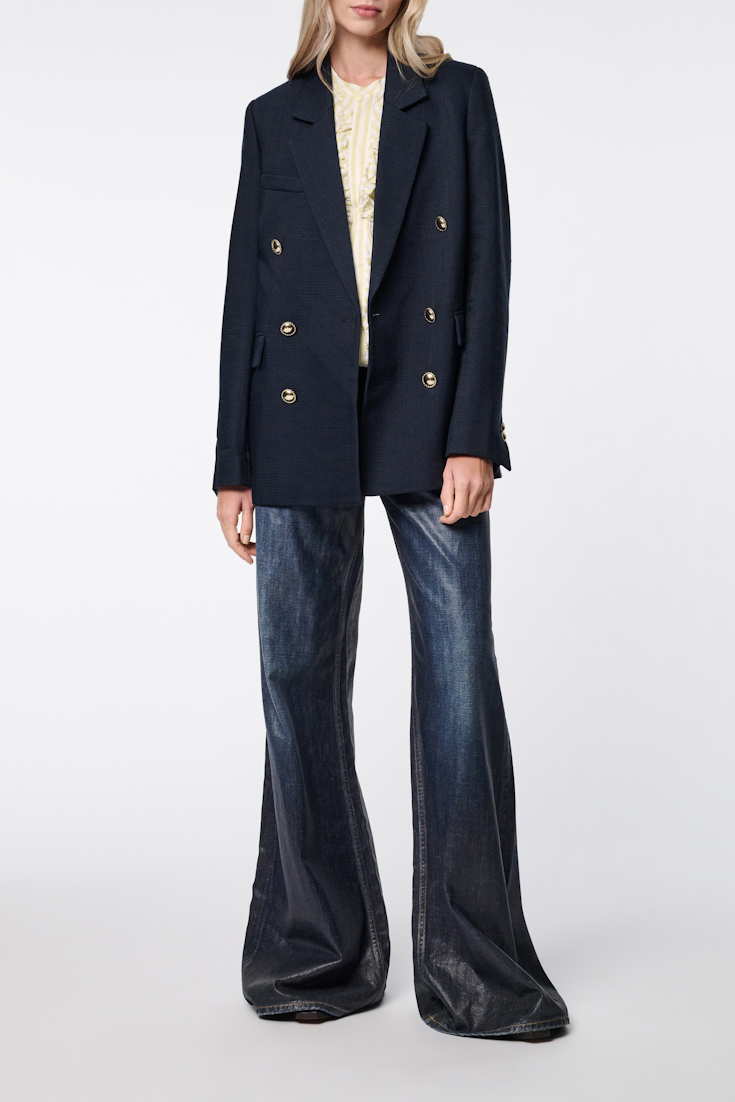 Dorothee Schumacher Double-breasted blazer dark navy